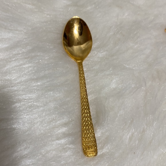 Adcraft Demitasse 10pc Gold Plated Mini Spoons - Picture 4 of 9